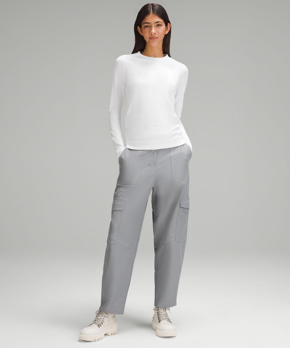 White Lululemon Rest Less Pullover Women Long Sleeve Shirts | NZ_LuLu17942