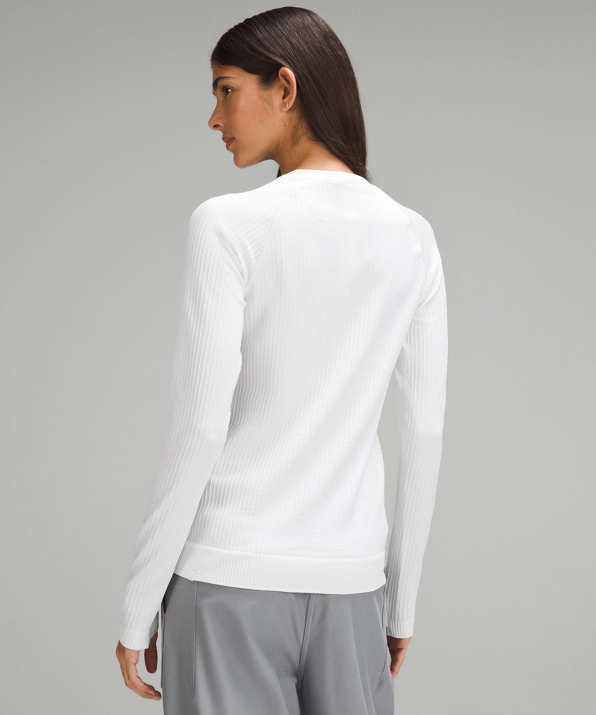 White Lululemon Rest Less Pullover Women Long Sleeve Shirts | NZ_LuLu17942