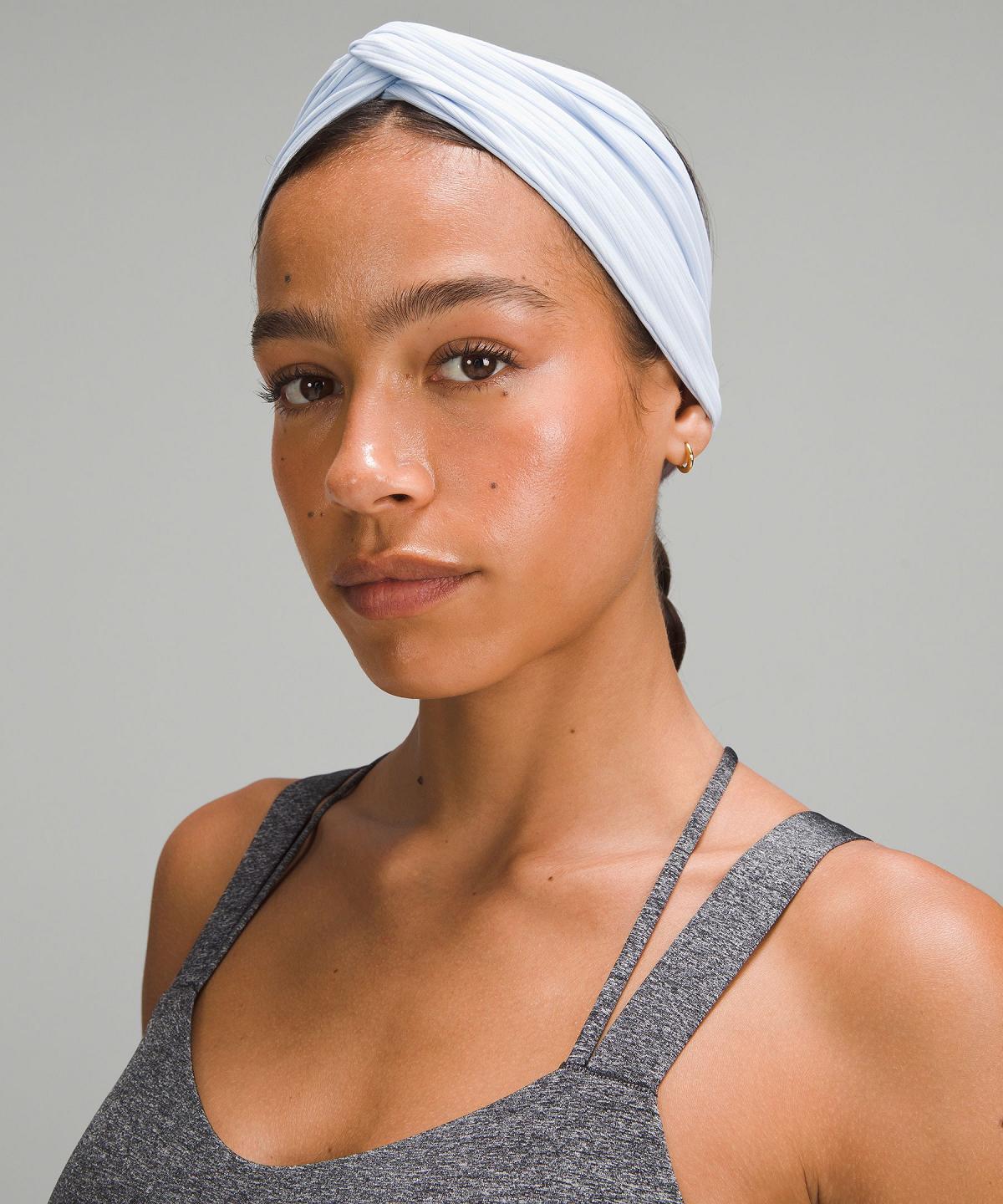 White Lululemon Ribbed Nulu Twist-Front Headband Women Hair Accessories | NZ_LuLu80432