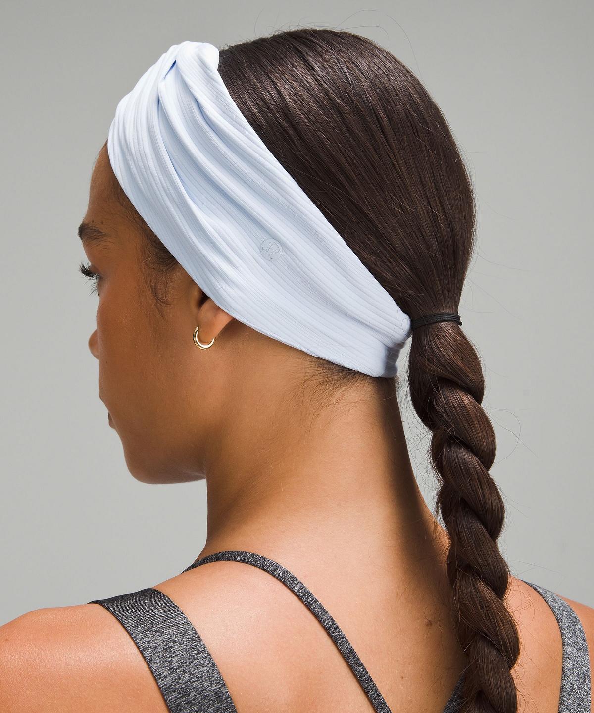 White Lululemon Ribbed Nulu Twist-Front Headband Women Hair Accessories | NZ_LuLu80432