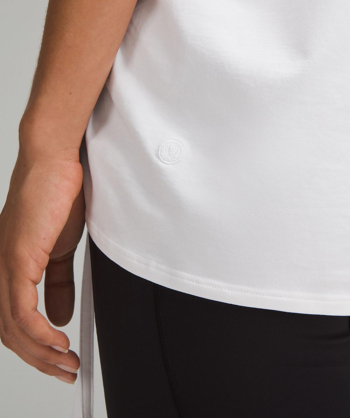 White Lululemon Side-Cinch Cotton T-Shirt Women Shirts | NZ_LuLu14803