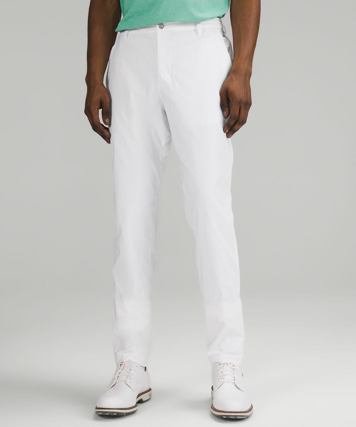 White Lululemon Stretch Nylon Classic-Tapered Golf 34" Men Trousers | NZ_LuLu13852