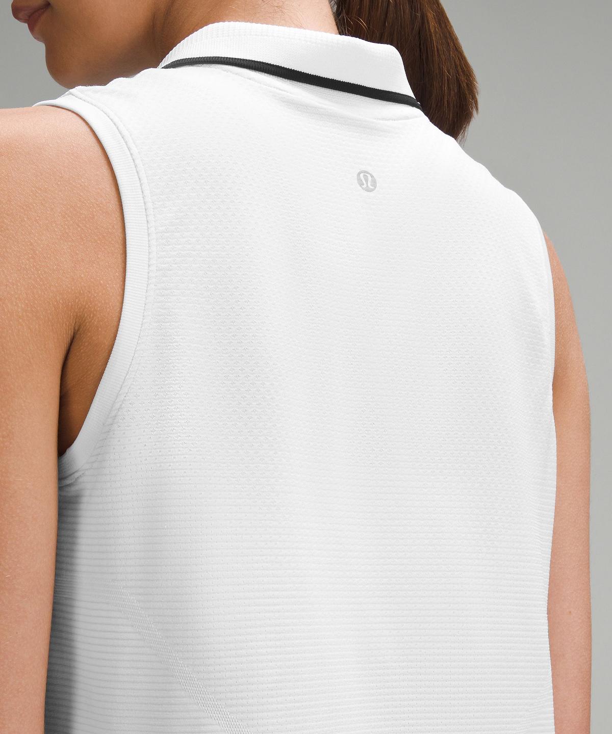 White Lululemon Swiftly Tech Sleeveless Women Polo Shirts | NZ_LuLu93076