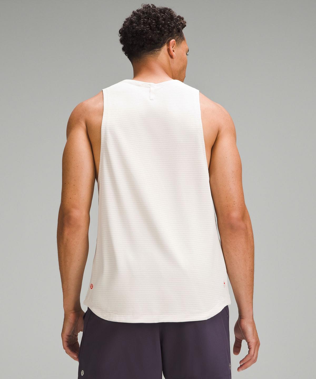 White Lululemon Team Canada License to Train Sleeveless Men Shirts | NZ_LuLu63134