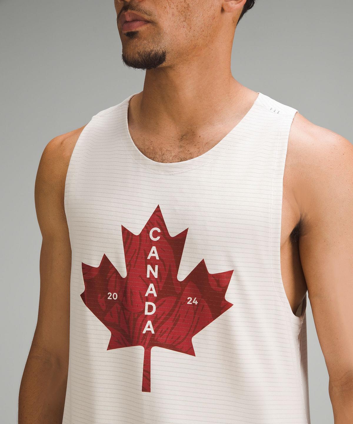 White Lululemon Team Canada License to Train Sleeveless Men Shirts | NZ_LuLu63134