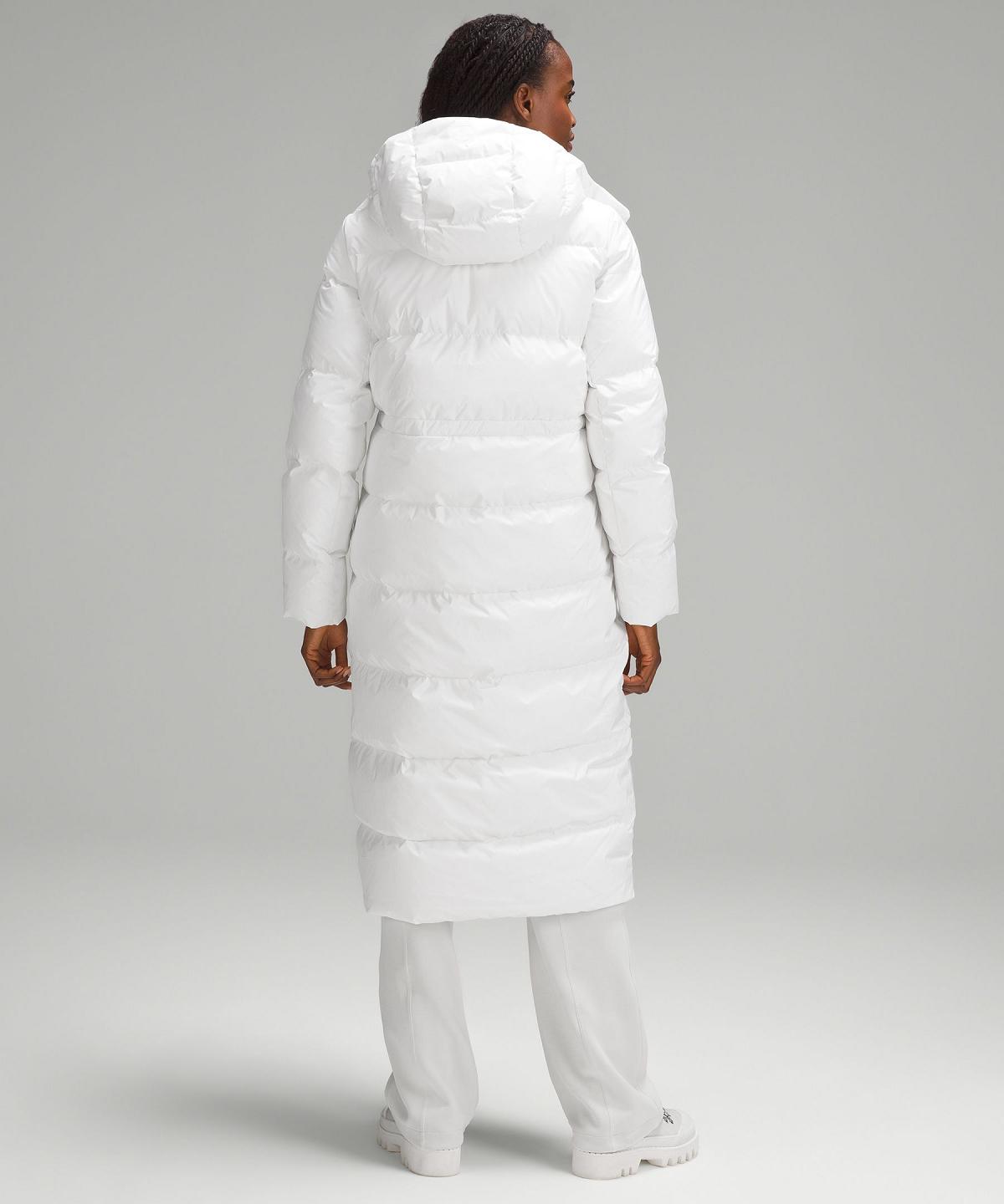 White Lululemon Wunder Puff Long Women Coats & Jackets | NZ_LuLu60026