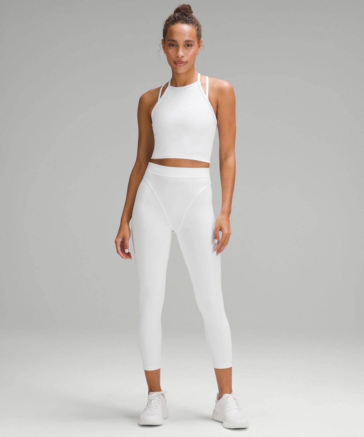 White Lululemon Wunder Train Aerobic High-Rise Tight 25" Women Leggings | NZ_LuLu48324