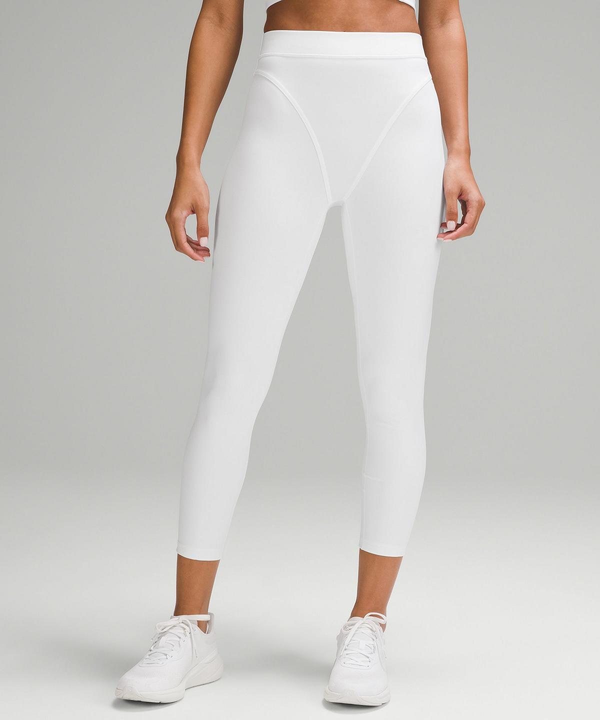 White Lululemon Wunder Train Aerobic High-Rise Tight 25" Women Leggings | NZ_LuLu48324