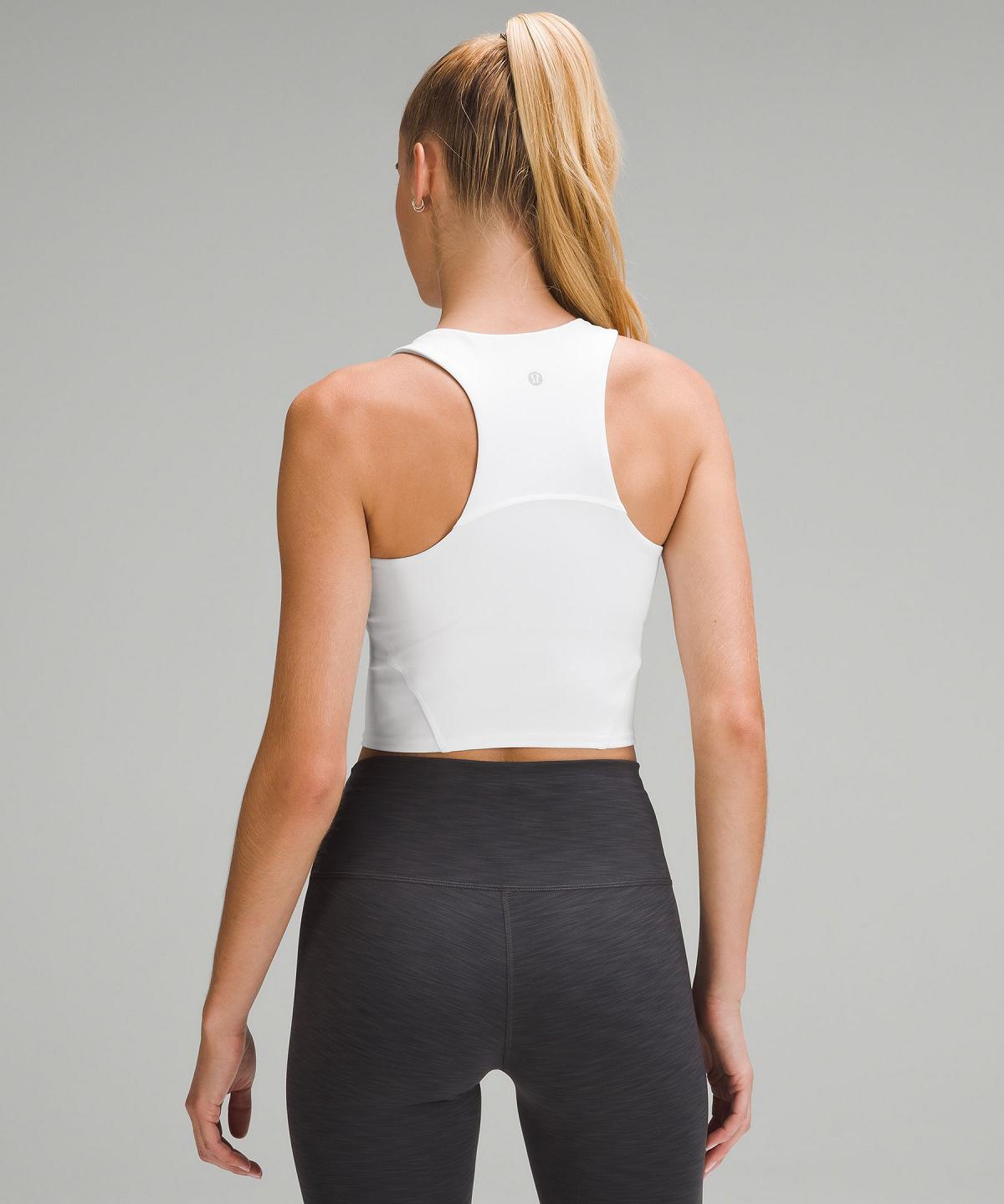 White Lululemon Wunder Train Racerback Women Shirts | NZ_LuLu72152