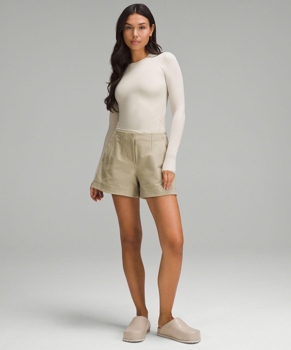 White Lululemon Wundermost Ultra-Soft Nulu Crewneck Women Long Sleeve Shirts | NZ_LuLu93689