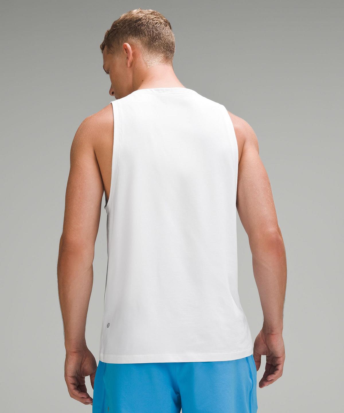 White Lululemon Zeroed In Tank Men Shirts | NZ_LuLu70588