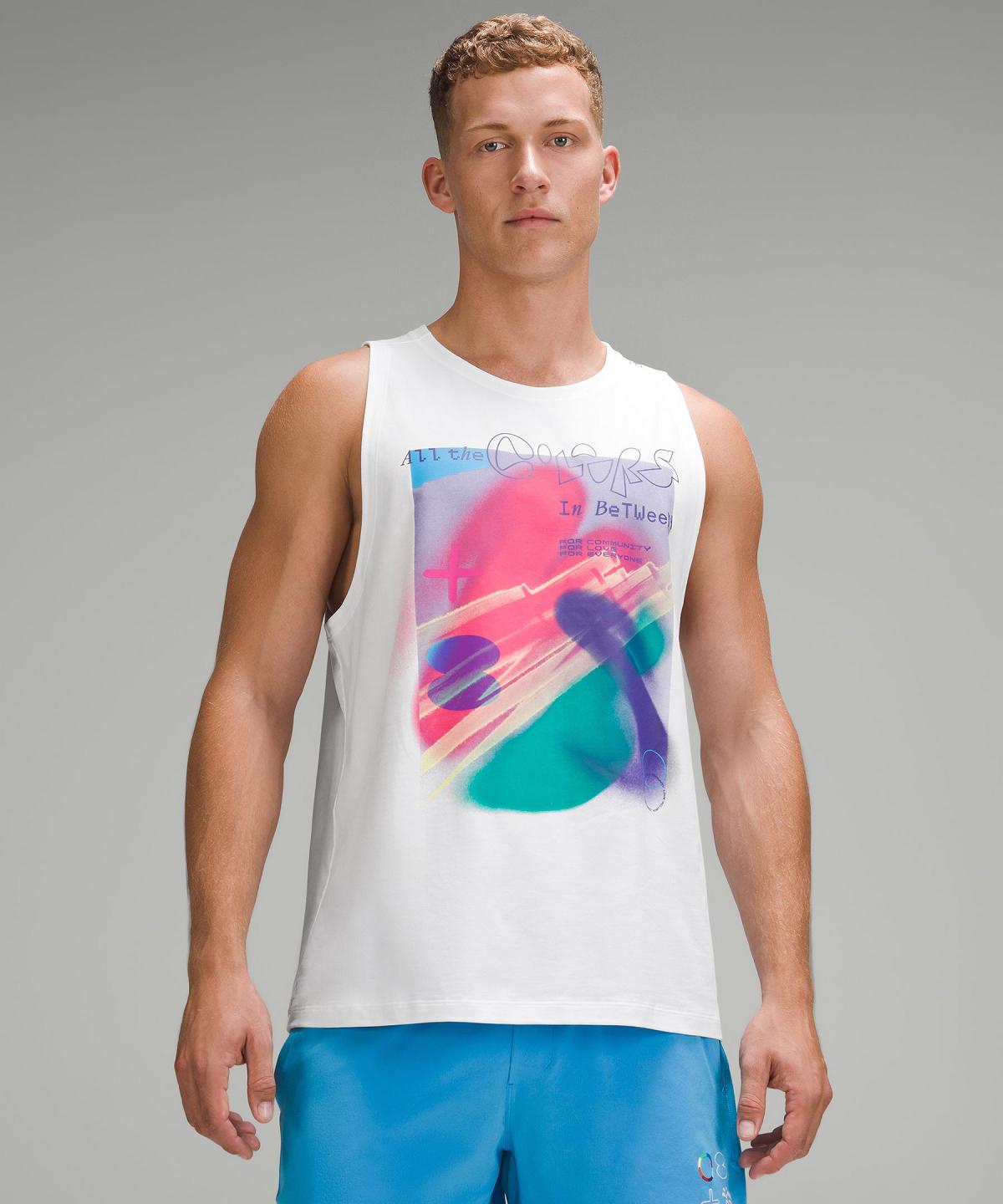 White Lululemon Zeroed In Tank Men Shirts | NZ_LuLu70588