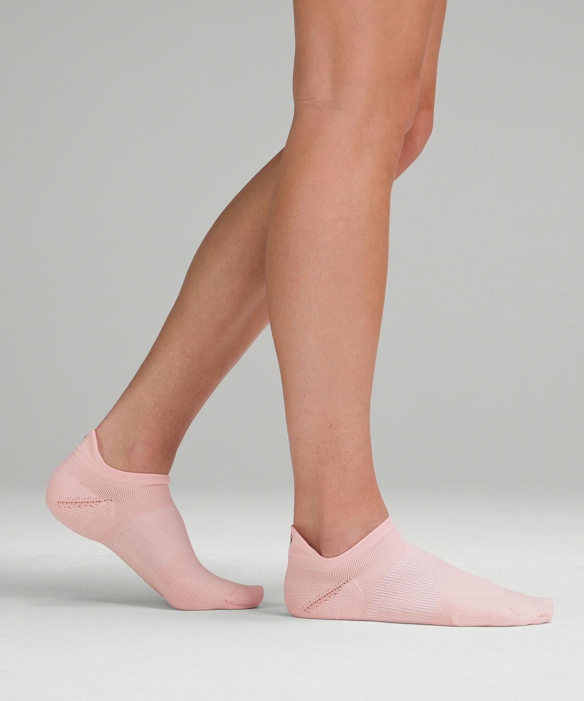 White / Blue / Pink Lululemon Power Stride Tab Women Socks | NZ_LuLu96048