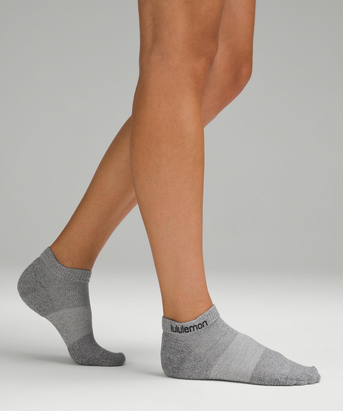 White / Grey / Black Lululemon Daily Stride Comfort Low-Ankle Women Socks | NZ_LuLu67389