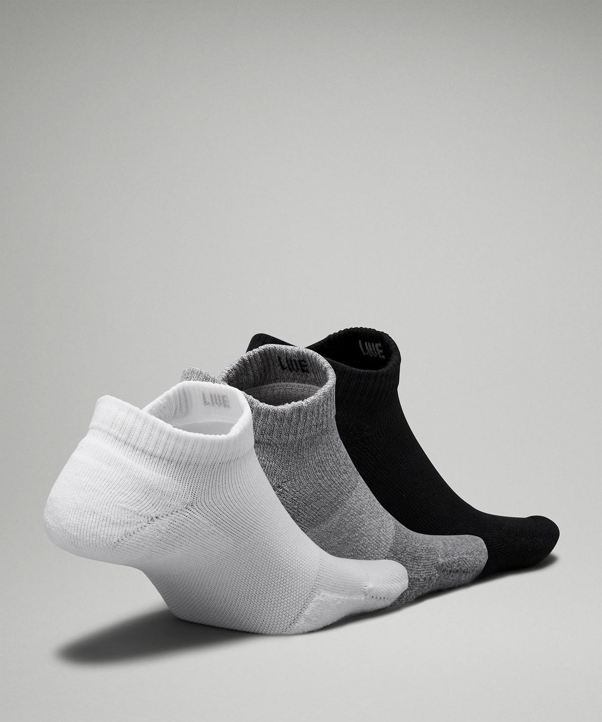 White / Grey / Black Lululemon Daily Stride Comfort Low-Ankle Women Socks | NZ_LuLu67389