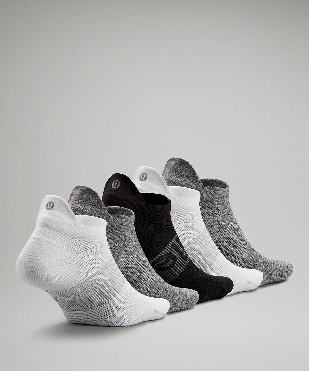 White / Grey / Black Lululemon Power Stride Tab Women Socks | NZ_LuLu66893