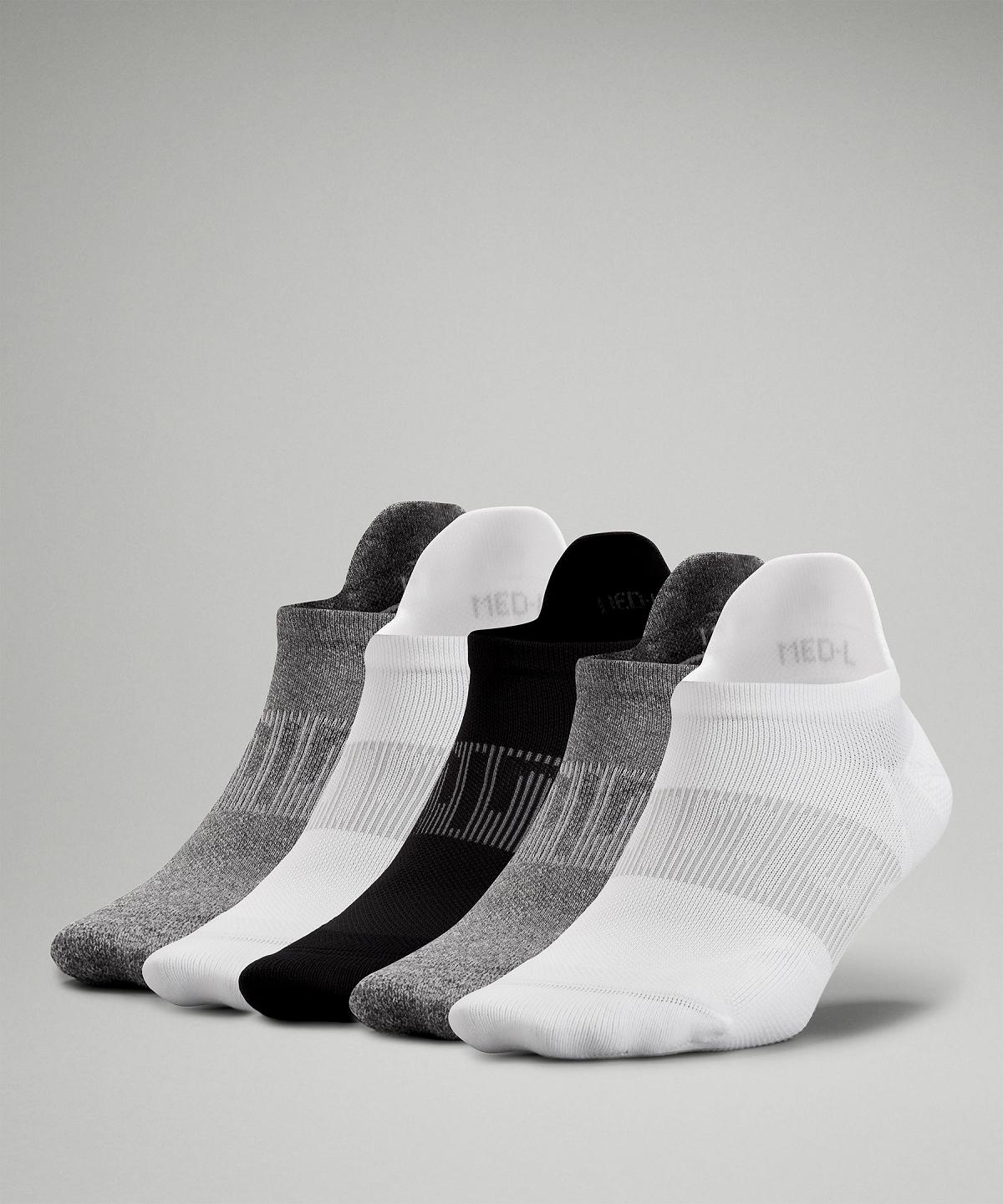 White / Grey / Black Lululemon Power Stride Tab Women Socks | NZ_LuLu66893