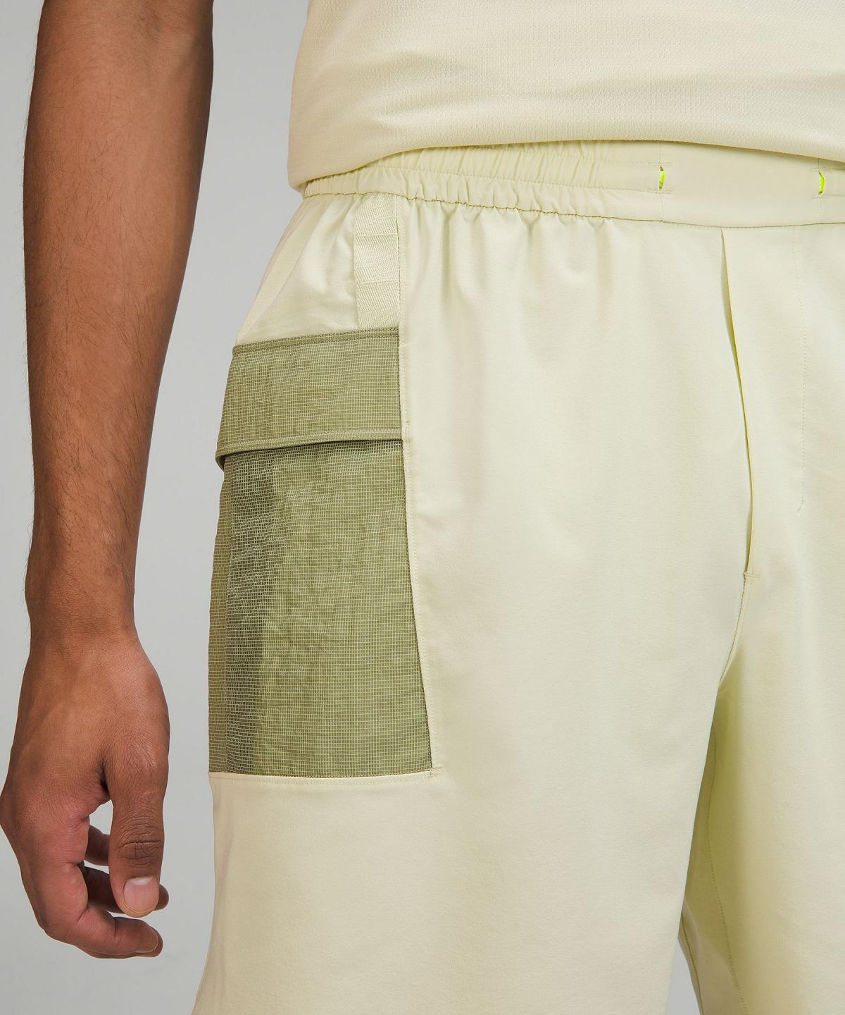 Yellow Green Lululemon Water-Repellent Hiking 8" Men Shorts | NZ_LuLu17086