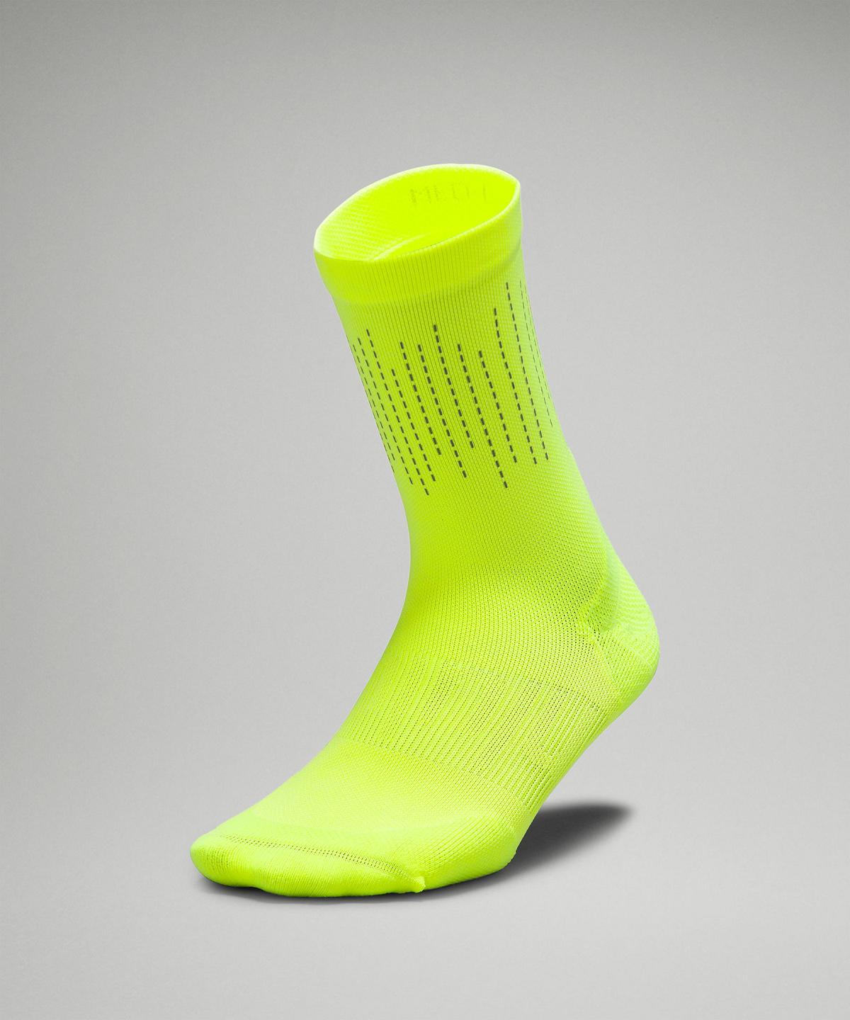 Yellow Lululemon Power Stride Crew Women Socks | NZ_LuLu19154