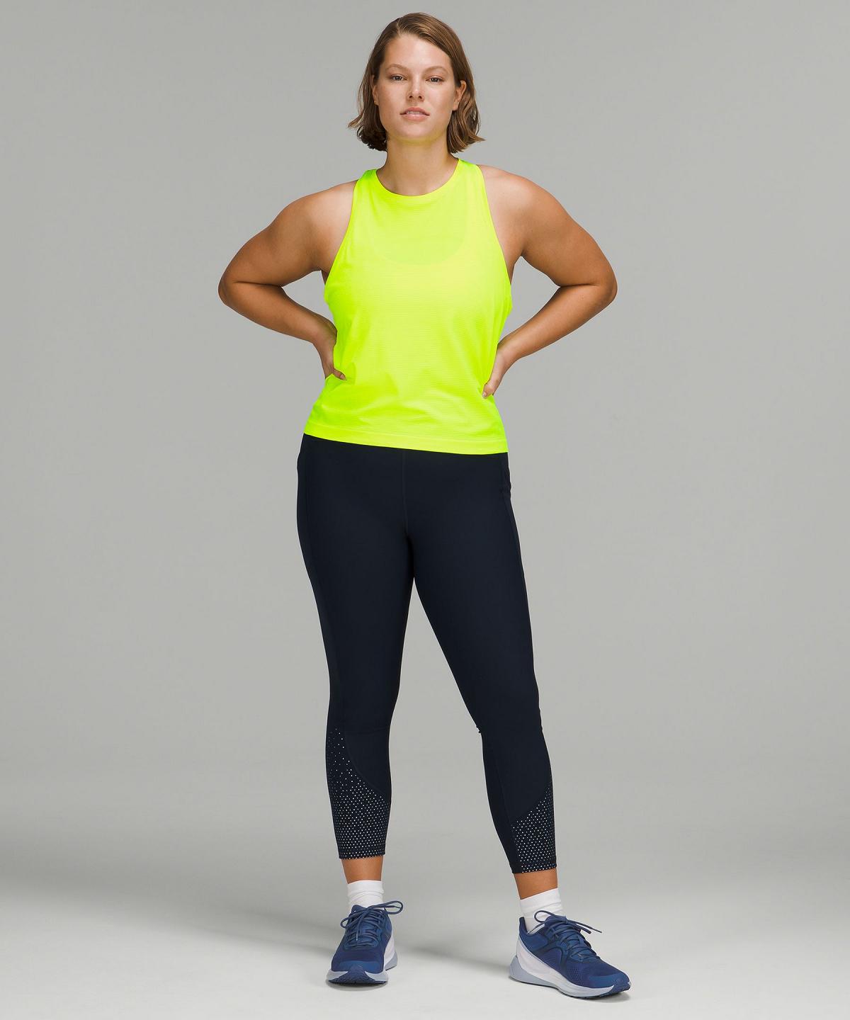 Yellow Lululemon Swiftly Tech High-Neck 2.0 Women Shirts | NZ_LuLu55307