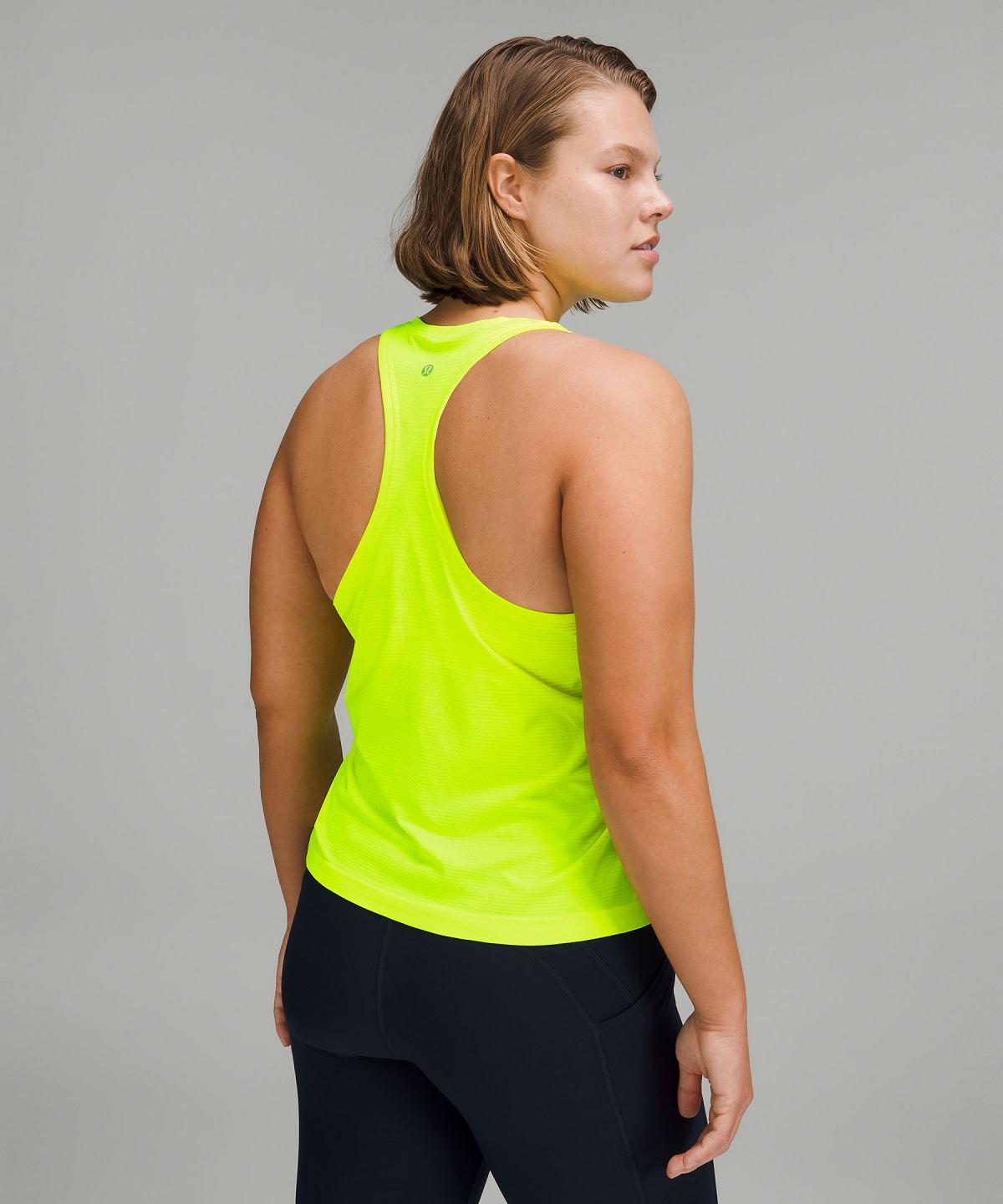 Yellow Lululemon Swiftly Tech High-Neck 2.0 Women Shirts | NZ_LuLu55307