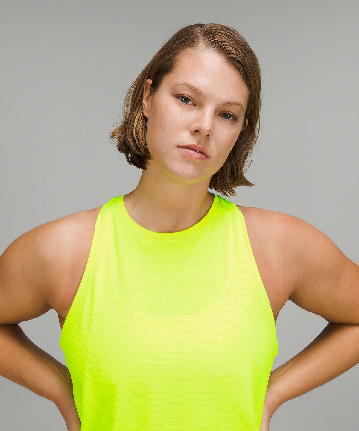 Yellow Lululemon Swiftly Tech High-Neck 2.0 Women Shirts | NZ_LuLu55307